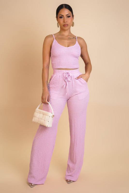 ELHA | Ensemble pantalon texturé