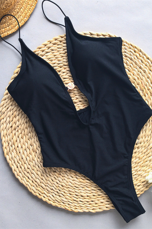 Maillot une pièce décolleté Plongeant