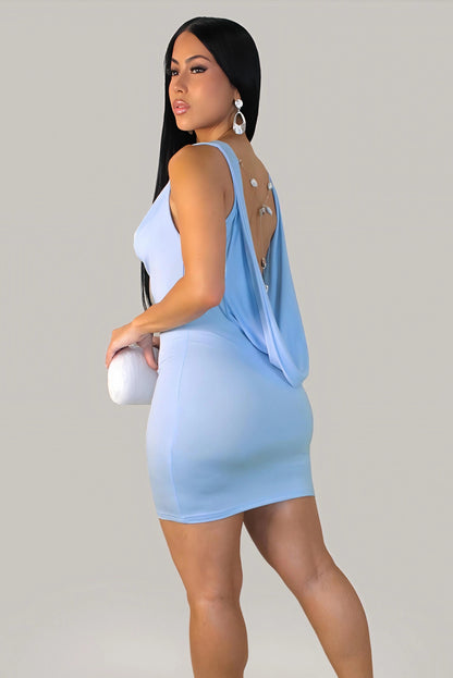 MARIANA| Robe courte moulante dos nu