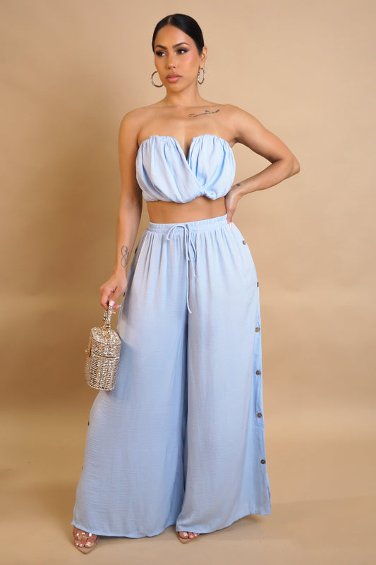 ANNITA 96% COTON | Ensemble pantalon et haut court