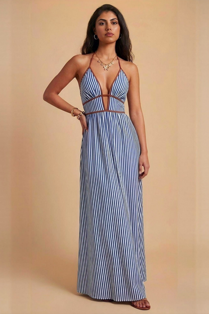 MADY | Robe longue à rayures
