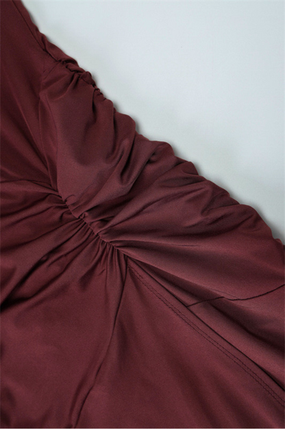 Robe longue décolleté plongeant