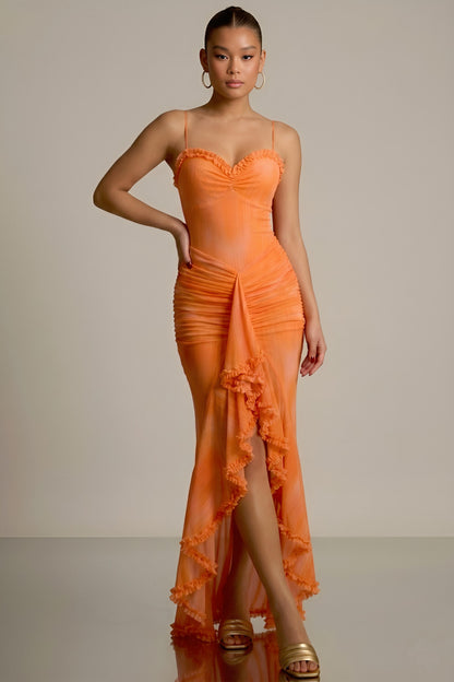 LEVONA | Robe longue drapée