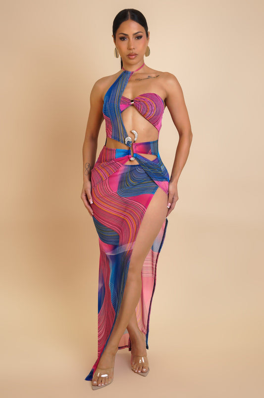 SHONNA | Robe longue asymétrique