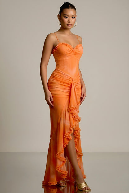 LEVONA | Robe longue drapée